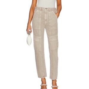 Agolde Beige Straight Leg Jeans